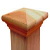 Cedar Wood Post Caps Pyramid Standard